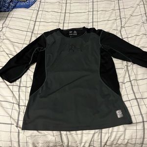 Nike Pro Combat Men’s Black Fitted 3/4 Sleeve Shirt MLB Authentic Size Large